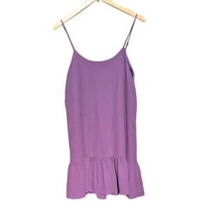 Purple Everly Mini S tank dress girly babydoll summer casual vacation preppy